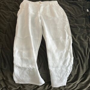 White Linen Pants